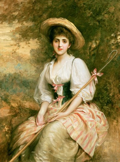 Mrs. Stuart M. Samuel als Phyllida, die Schäferin von Samuel Luke Fildes